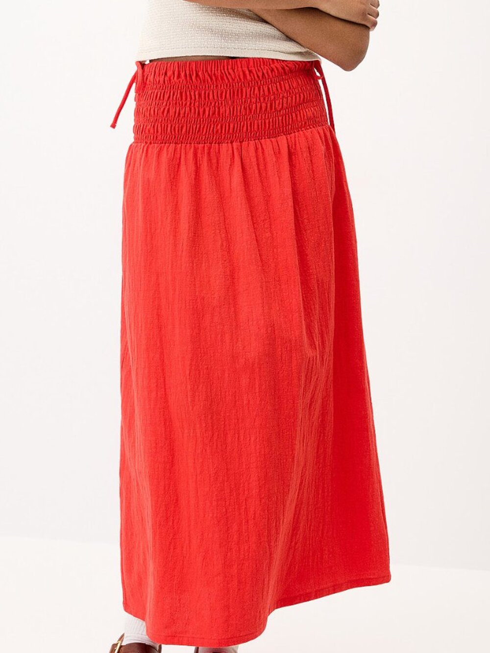 Rhythm Side bows cotton maxi skirt